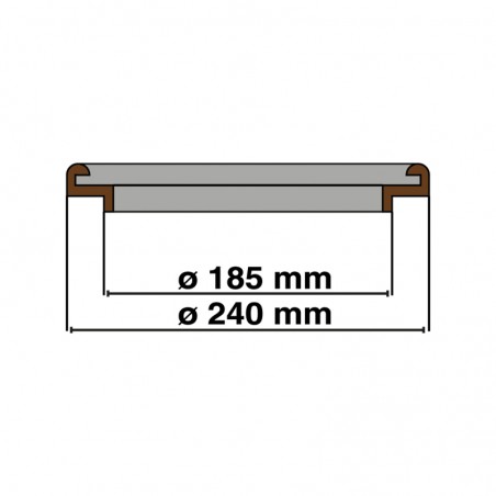 Guarnizione per coperchio bidoni 40/50 lt