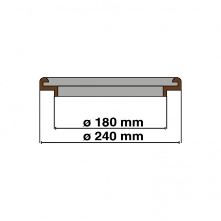 Guarnizione per coperchio bidoni 40/50 lt