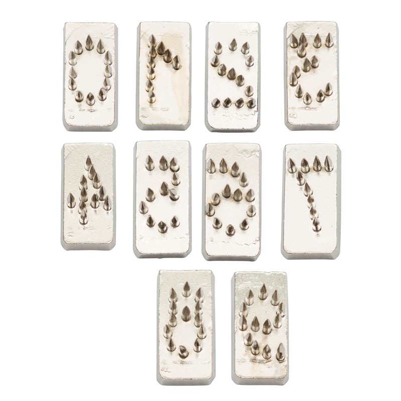 10 cifre per pinza tatuaggi - 10mm 10 cifre per pinza tatuaggi - 10mm