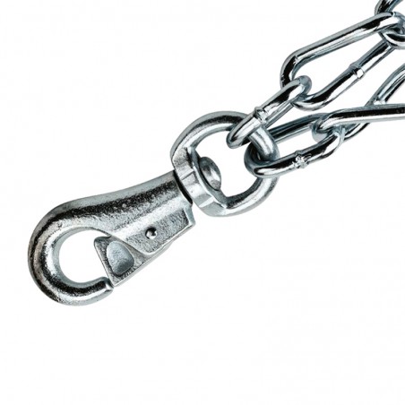 Catena con moschettone a 2 vie