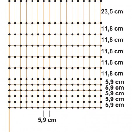 Rete per pollame 106cm