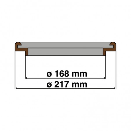 Guarnizione per coperchio secchi/bidoni in silicone